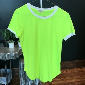 Heart & Hips Neon Yellow Tee